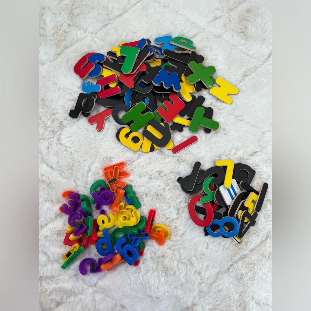 Large Alphabet Magnet Lot ABC Letters Numbers Preschool Learning Fridge Toy